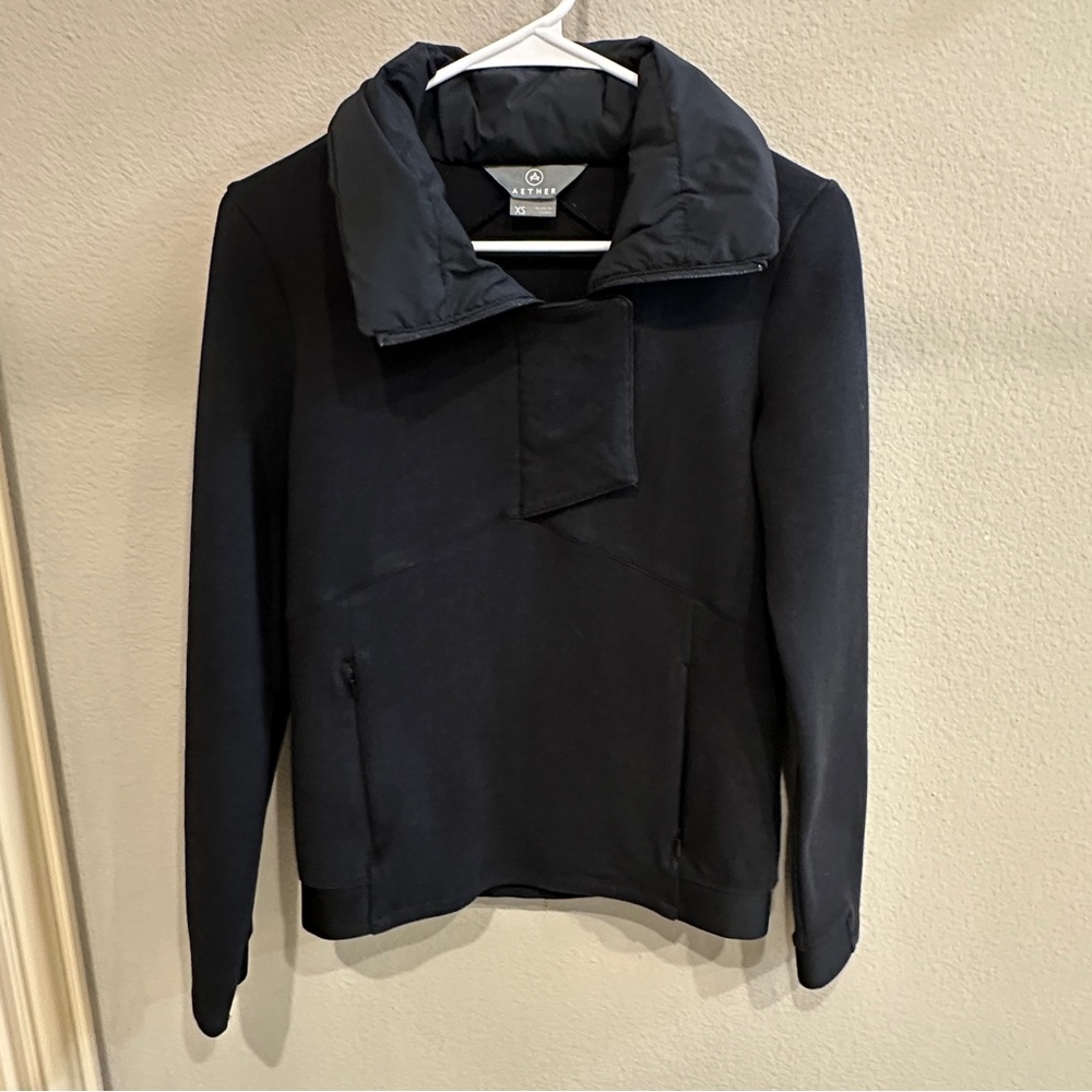 Aether Black Tech Pullover Jacket Xs Structured C… - image 4